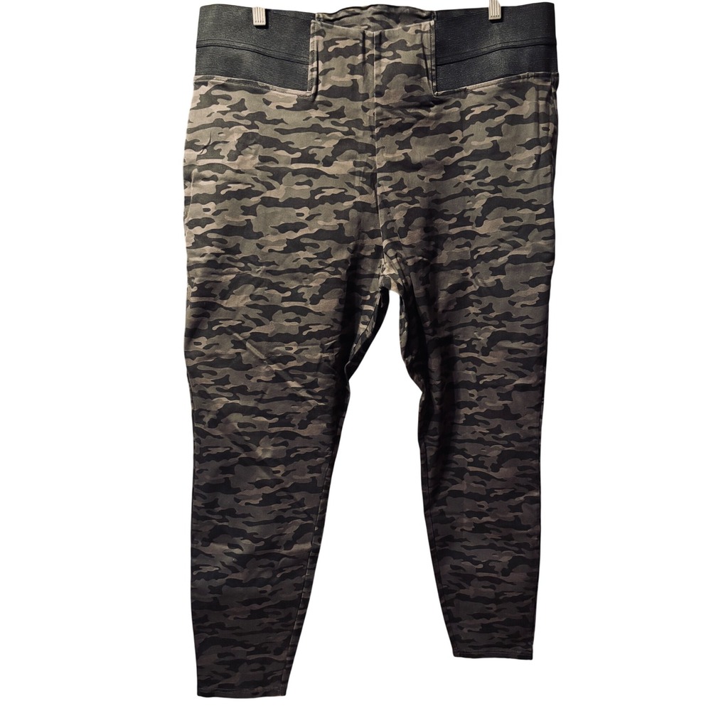 Vintage Simply Vera Vera Wang Plus 2X High Waist Camo Legging Spandex Green New